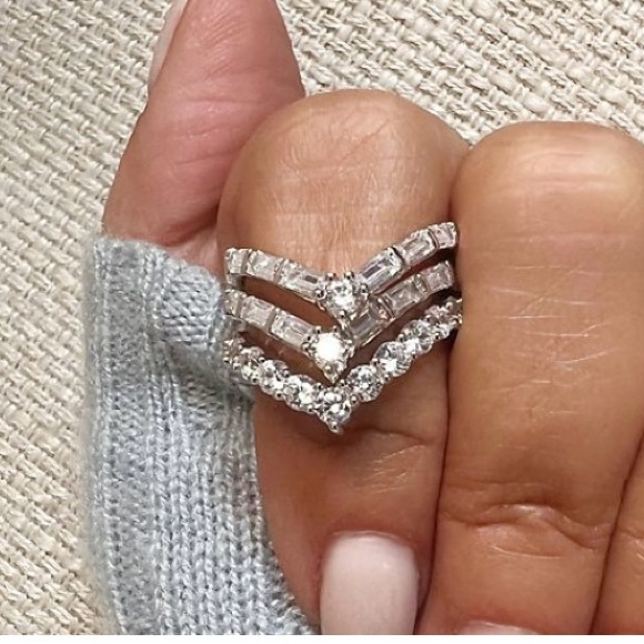 Jennifer Miller Diamonique Rings - Picture 1 of 6